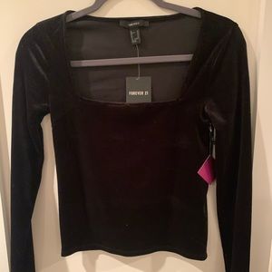 Forever 21 Velvet knit top